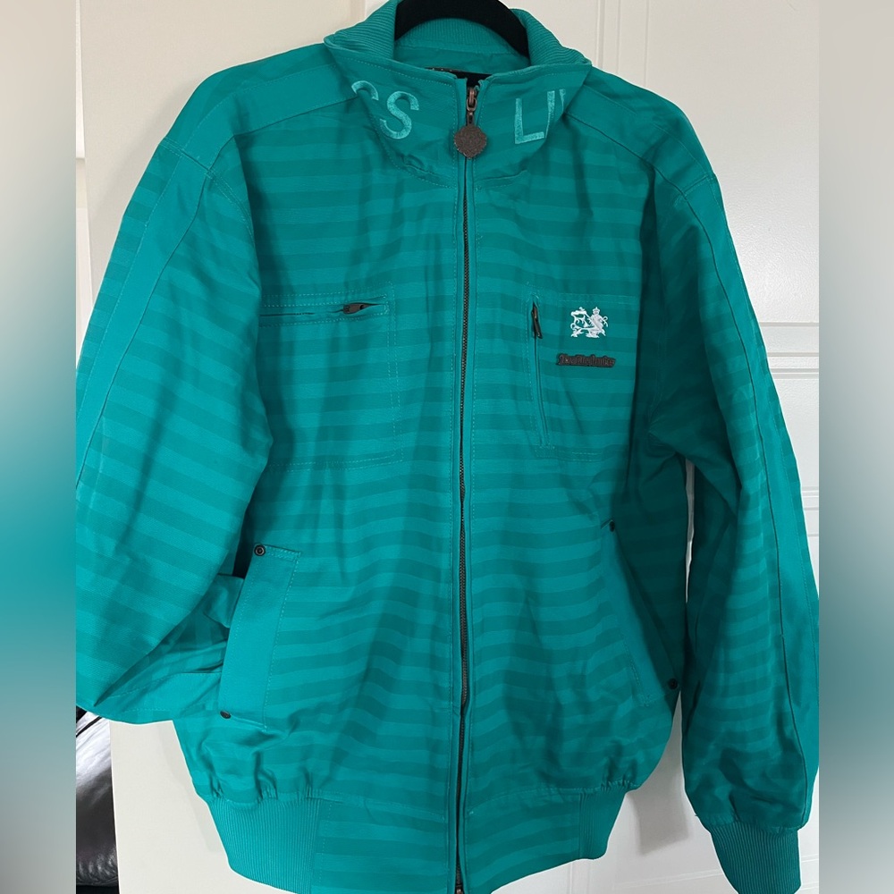 NWT Live Mechanics Moto Streetwear Full Zip Bomber Jacket